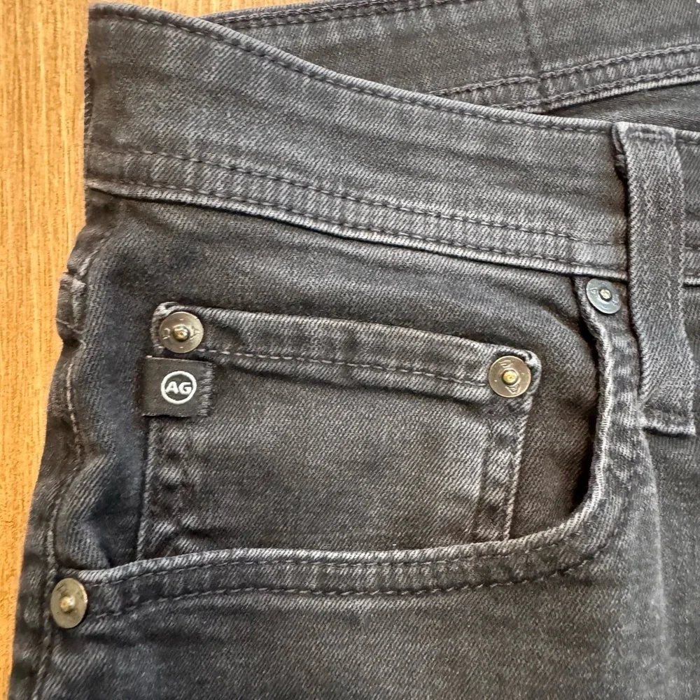 AG Adriano Goldschmied Charcoal Black Modern Slim Men’s Jeans, 38x34 - Picture 8 of 11